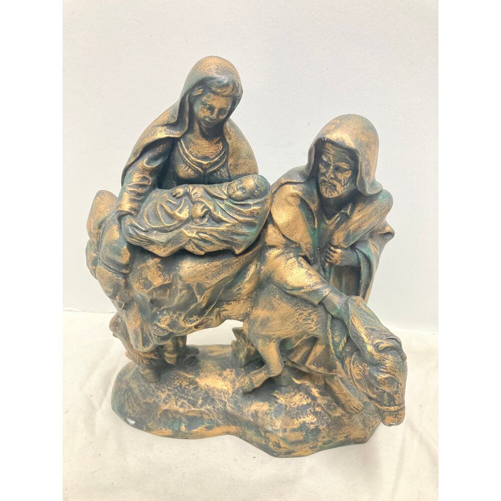 Milla Burrell Mary Joseph and Baby Jesus Ceramic Nativity Figure Marked 83 Large
